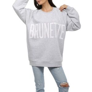 Brunette the Label Oversized Crewneck Sweater - Small/Medium
